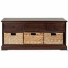 Safavieh Bud 3 Drawer Storage Unit - Dark Cherry AMH5701D